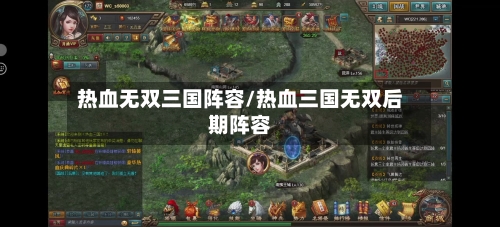 热血无双三国阵容/热血三国无双后期阵容