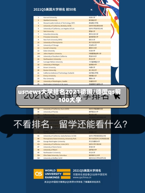 usnews大学排名2021德国/德国qs前100大学-第2张图片